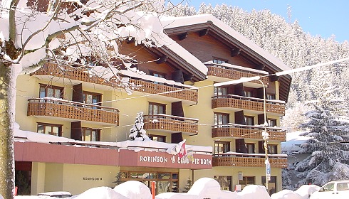 Clubhotel im Winter